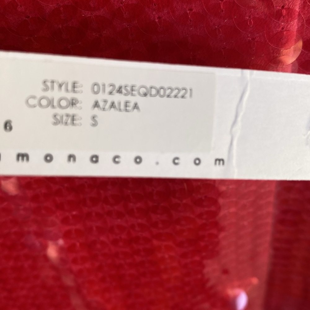 NWT Susana Monaco Sequin Mini Dress in Pink Azalea - Picture 6 of 10
